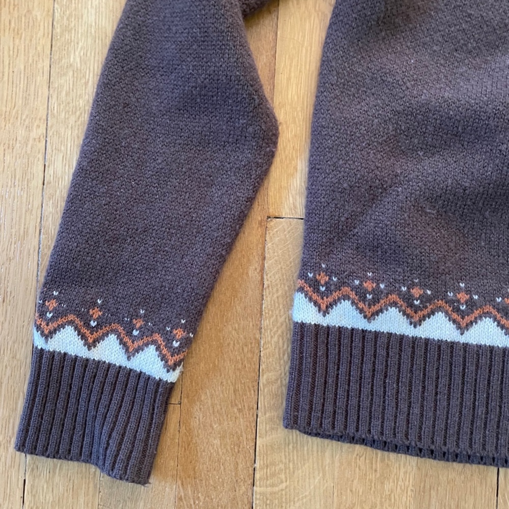 Kiel James Patrick Brown and Orange Pumpkin Sweater - Picture 5 of 9